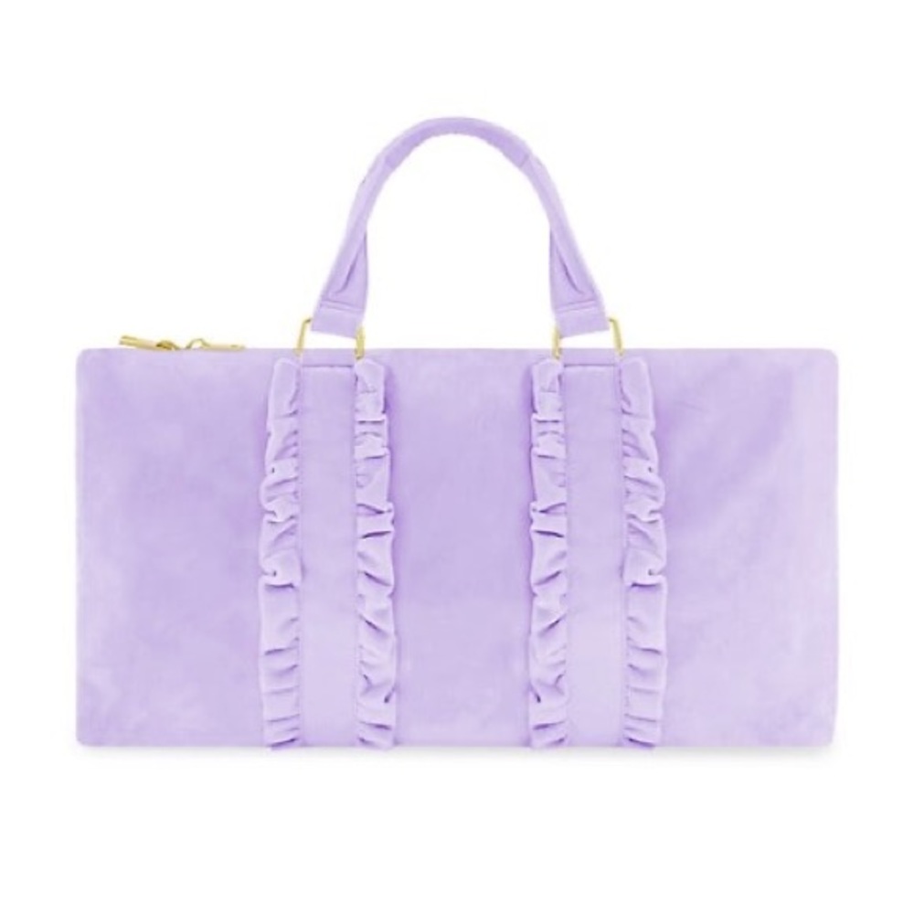 SCL Galaxy Velvet Ruffle Large Duffle NWT